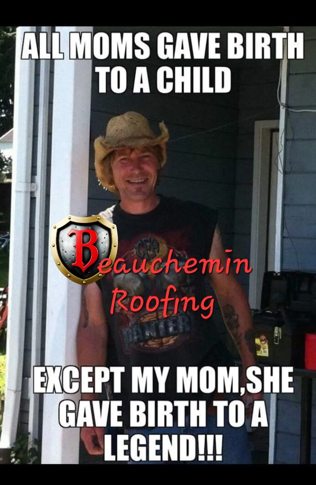 Satisfied customer roof completion